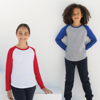 SF Minni Kids Long Sleeve Baseball T SF Minni Kids Long Sleeve Baseball T