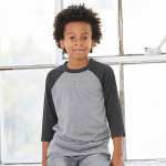Bella + Canvas Youth ¾ Sleeve Baseball Tee Bella + Canvas Youth ¾ Sleeve Baseball Tee