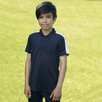Finden & Hales Kids Contrast Panel Polo Finden & Hales Kids Contrast Panel Polo