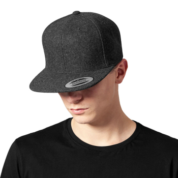 Yupoong Melton Wool Snapback Yupoong Melton Wool Snapback