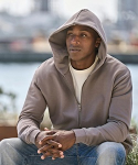 Unlabelled hooded full-zip sweatshirt
