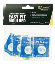 TPR Easy Fit Corded Ear Plugs (Pack of 5)