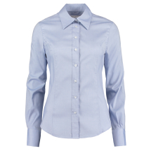 Women's corporate Oxford blouse L/S Light Blue* 12