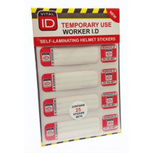 Hard Hat ID Temp Stickers (Pack of 25)